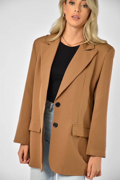 Noa blazer lichtbruin
