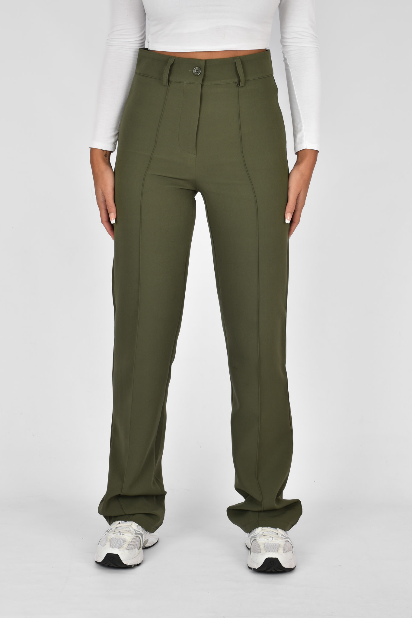 Mika pantalon donkergroen