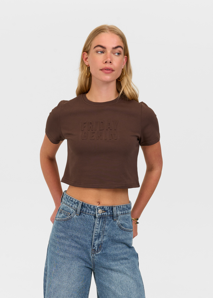 Friday Denim embossed logo t-shirt