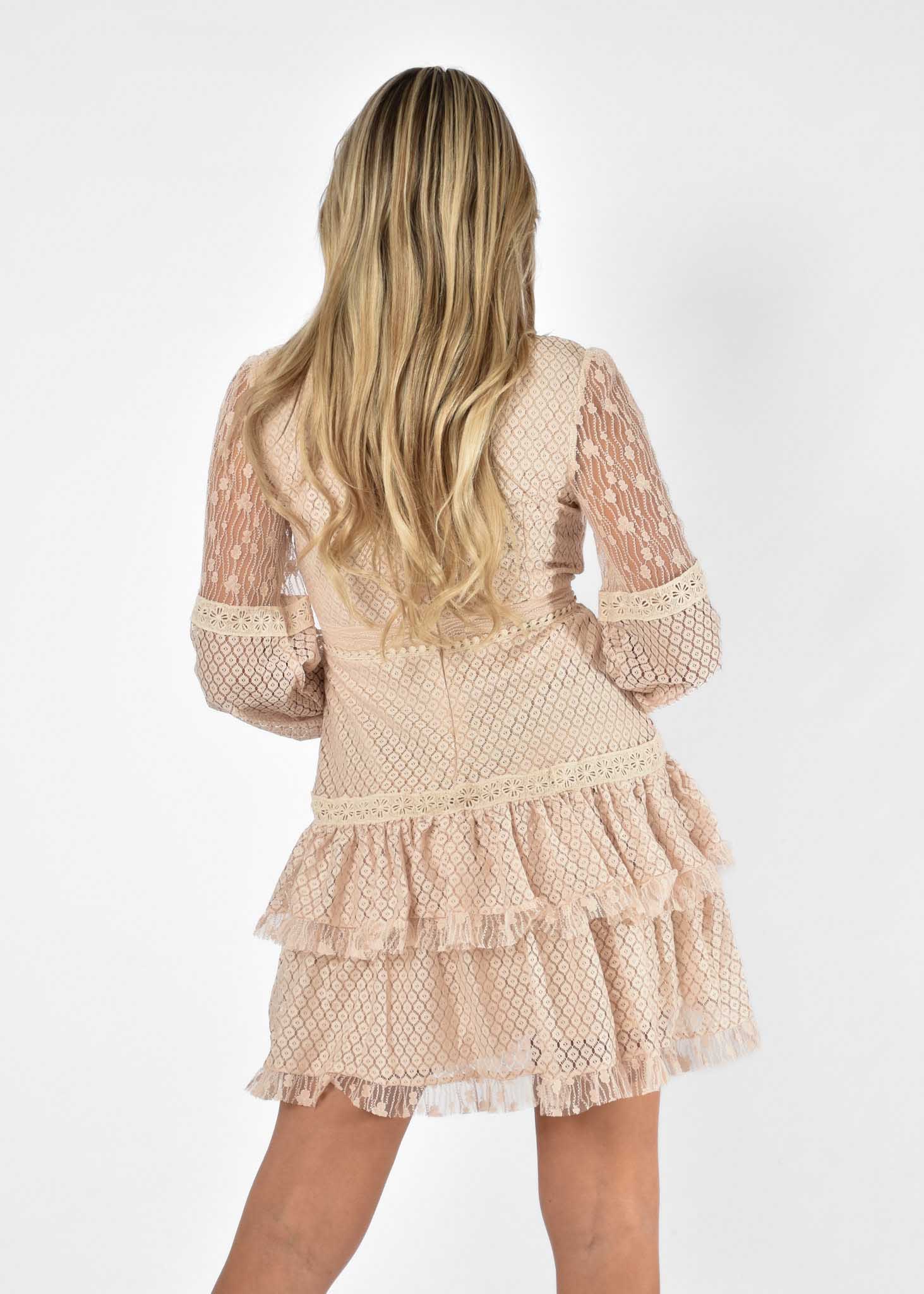 Kelly jurk beige 