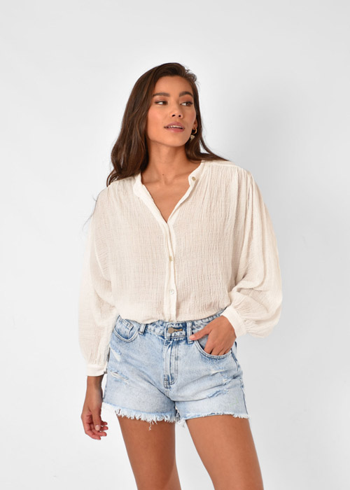 Feline blouse wit