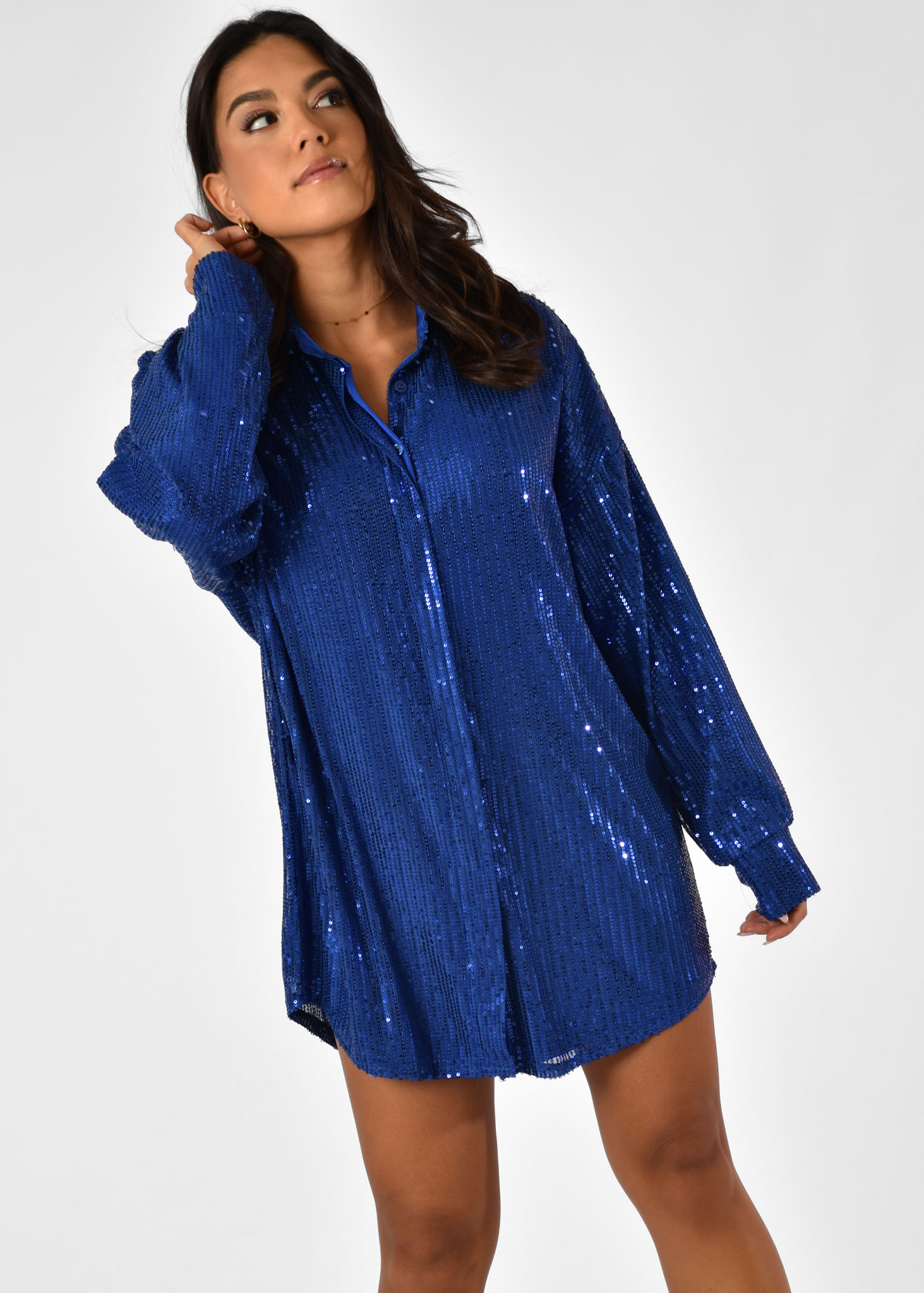 Mae blouse kobalt