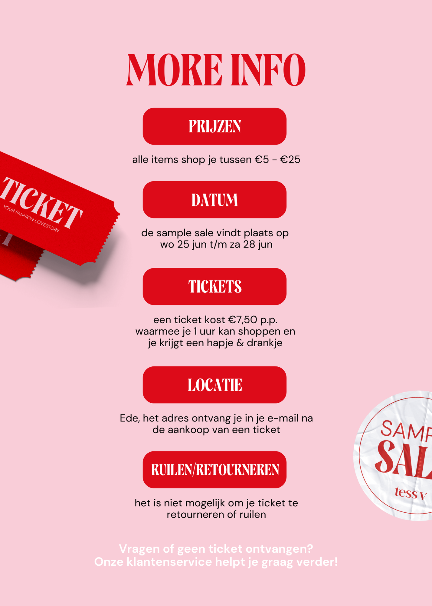Ticket zaterdag 28-06