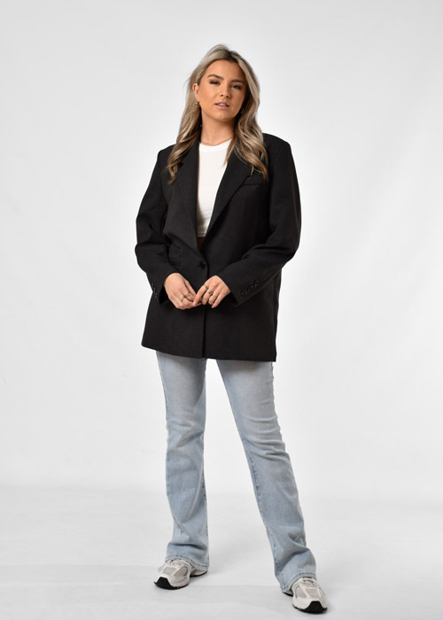 Saar blazer donkergrijs