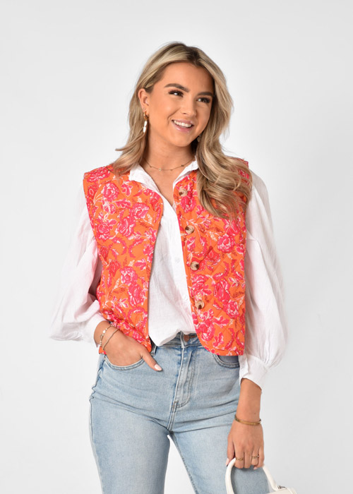 Lia gilet oranje