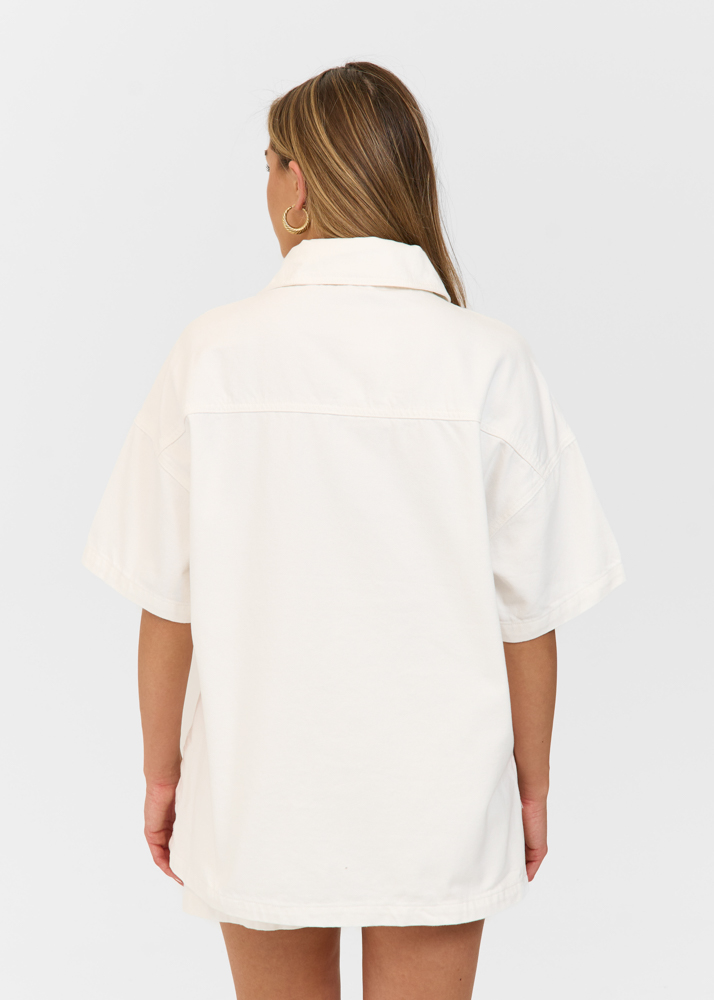 Signature denim blouse