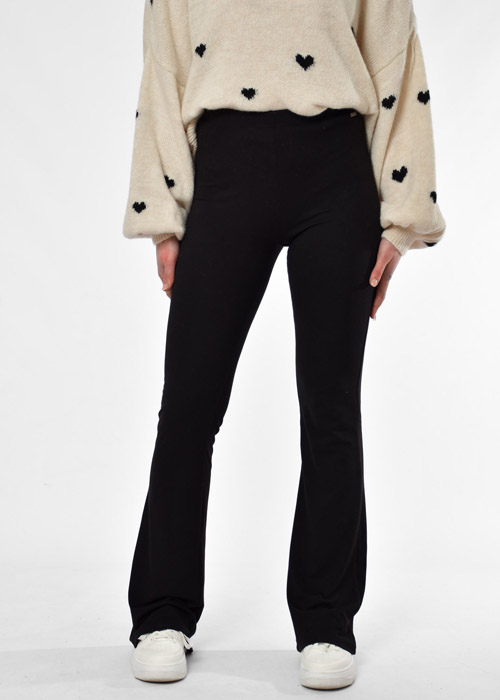 Nina flared broek zwart