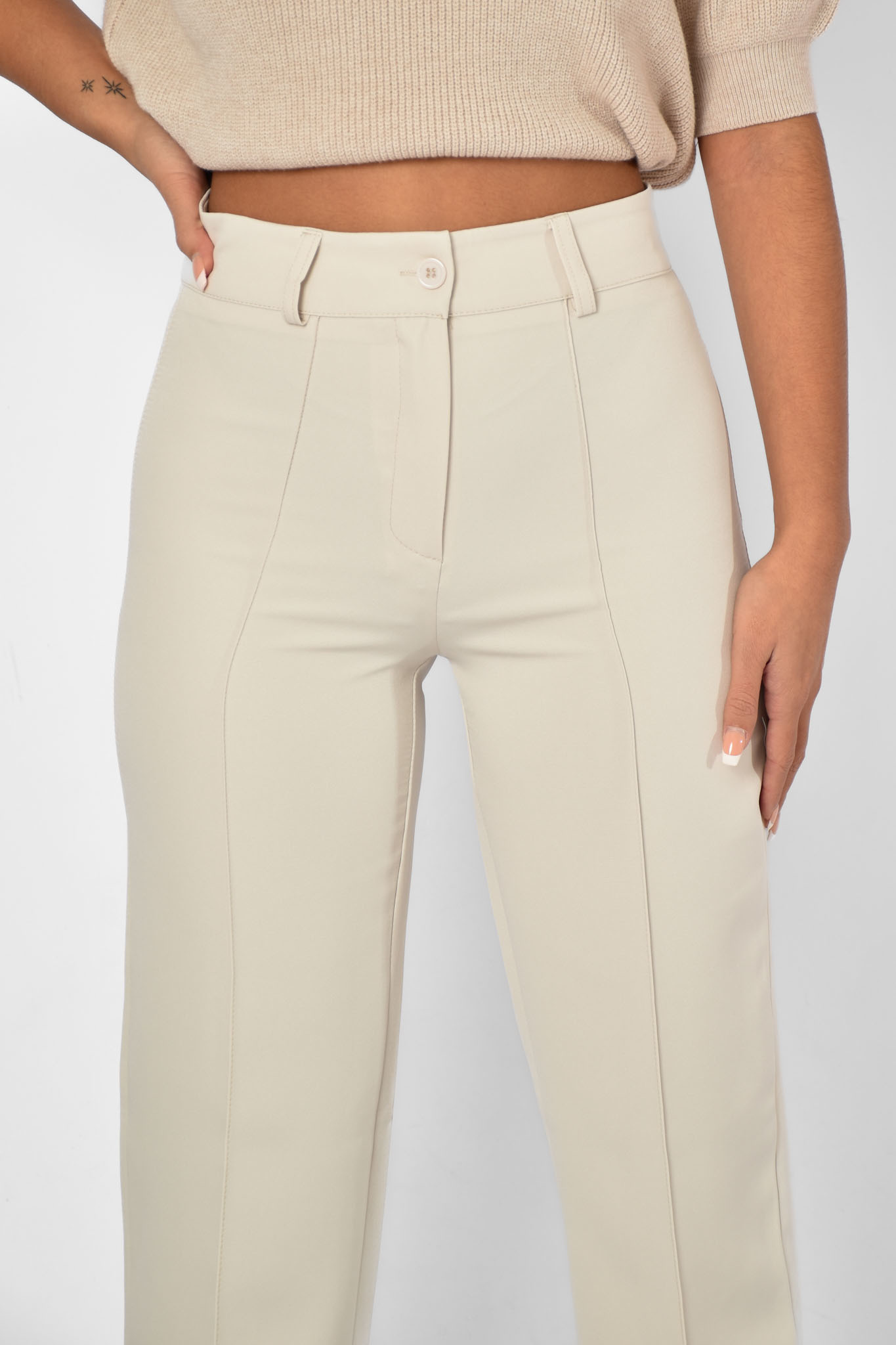Mika pantalon creme