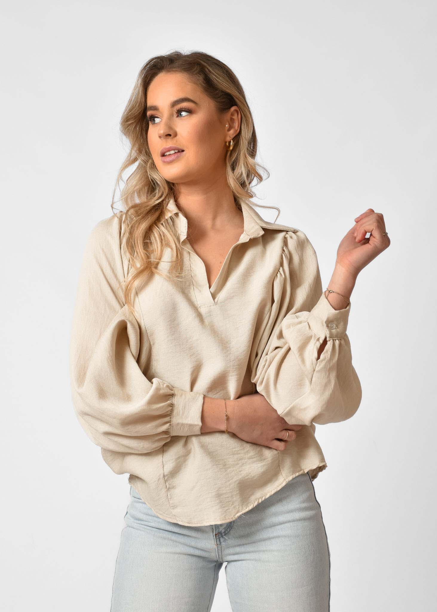Sarah blouse beige