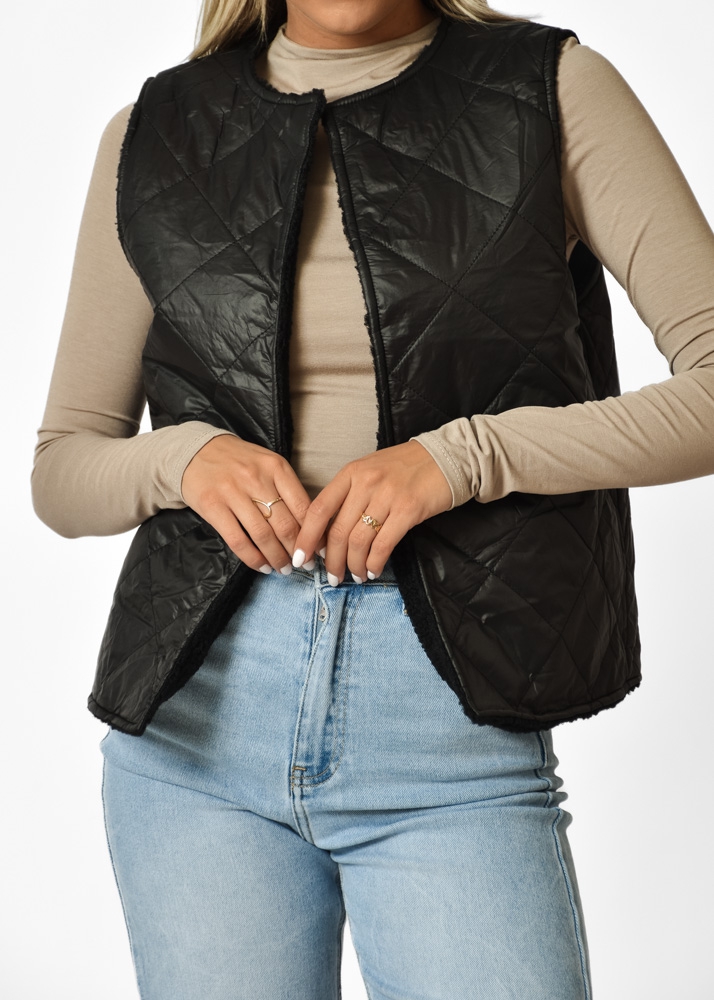 Liv reversible gilet zwart