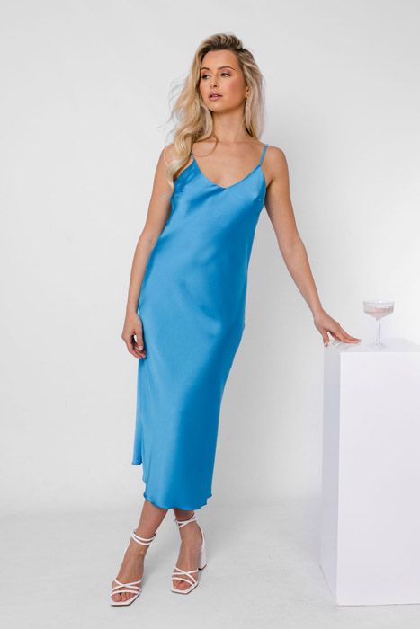 Julia jurk blauw