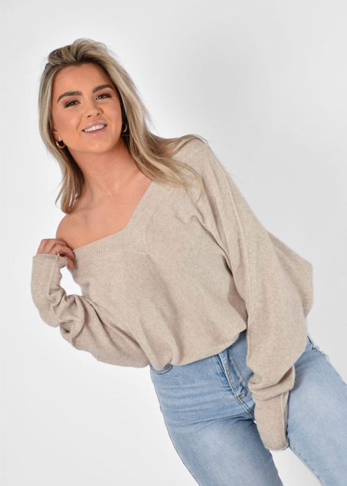 Ellen trui beige