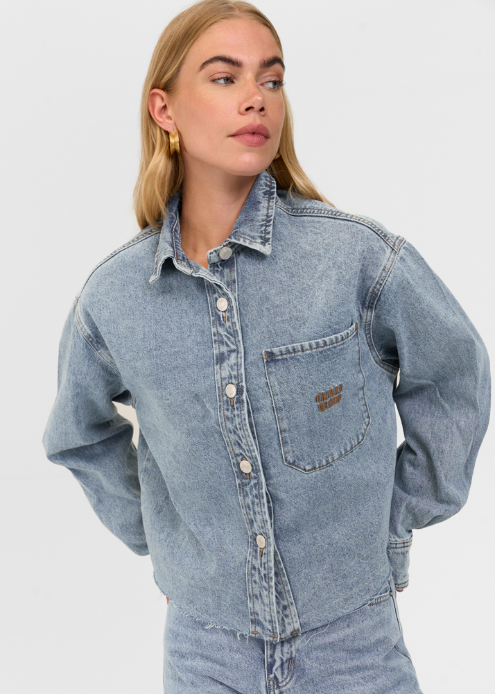 Denim blouse