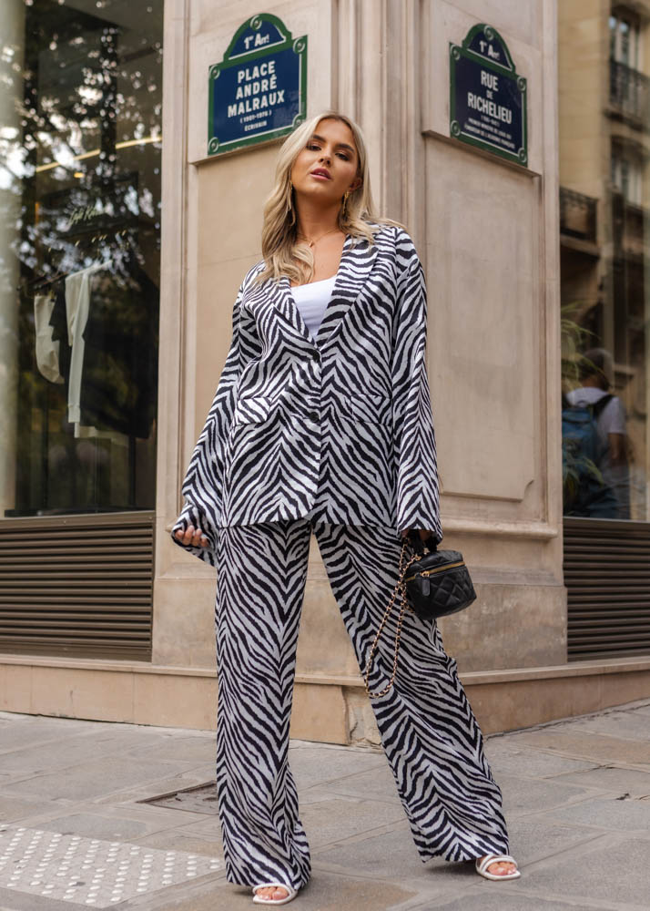 Myrthe blazer zebra