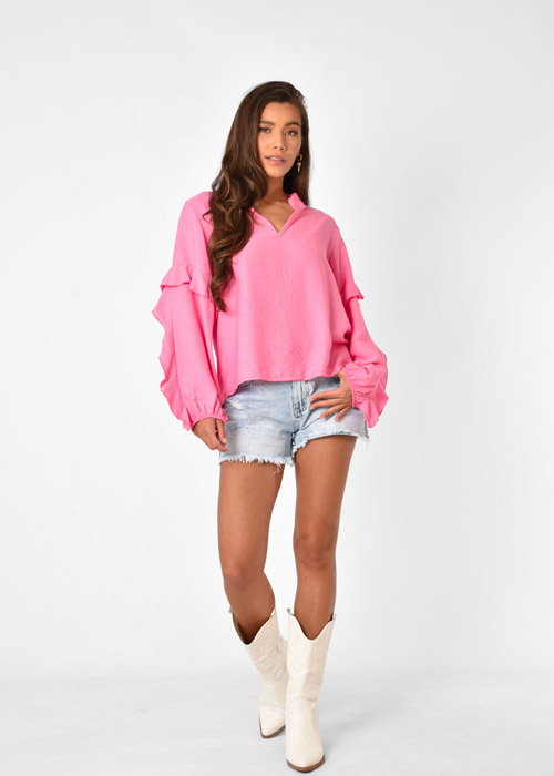 Livia blouse roze