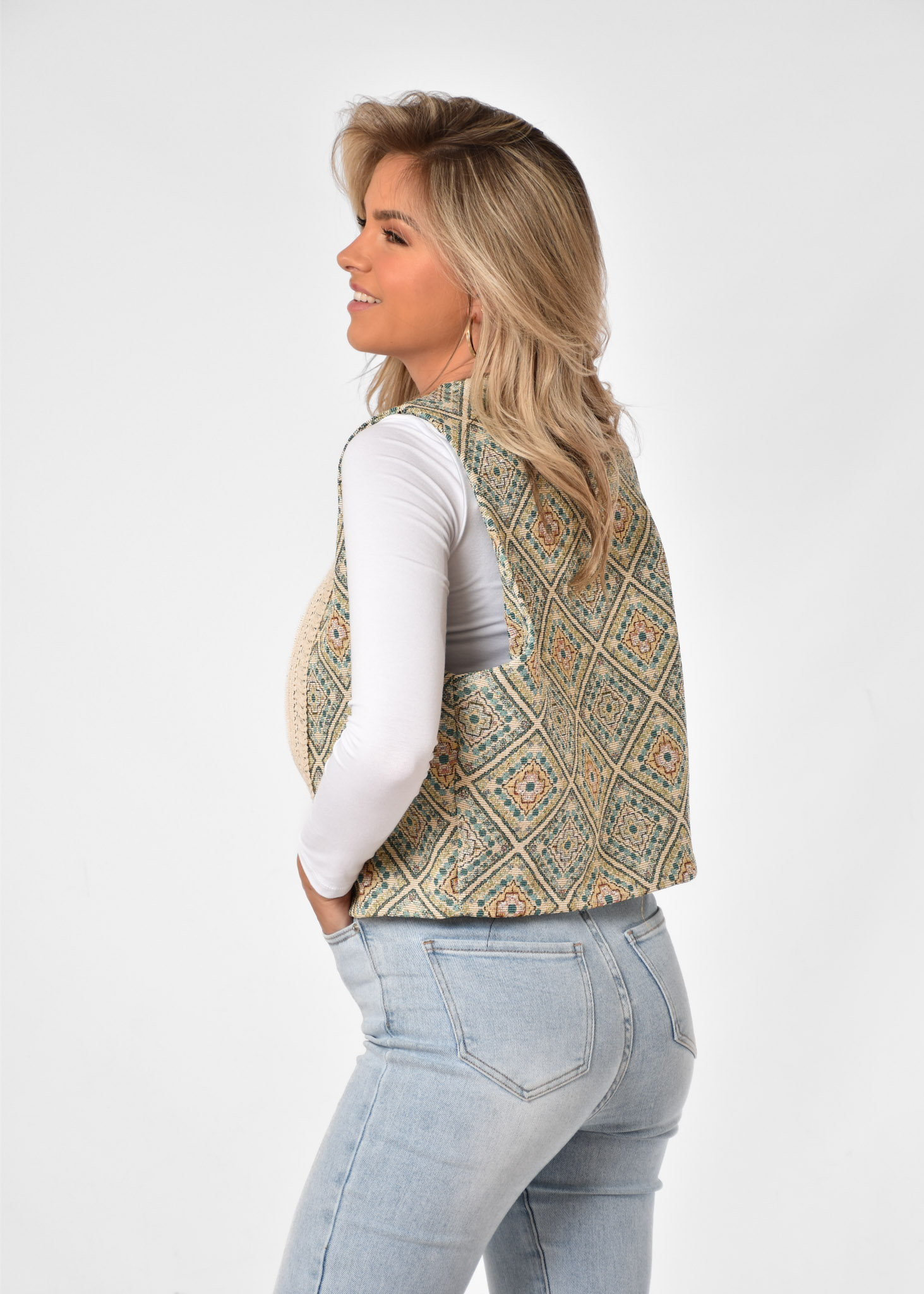 Kirsten gilet groen