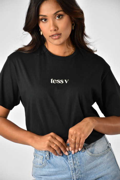 Brand t-shirt zwart