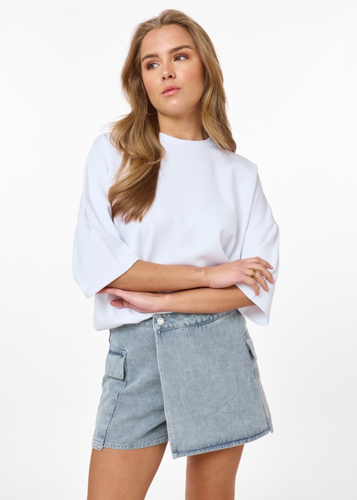 Mika skort blauw