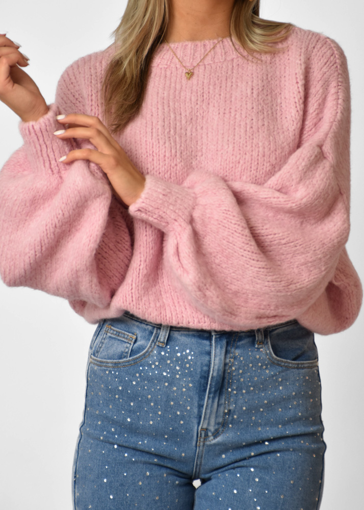 Fien trui licht roze