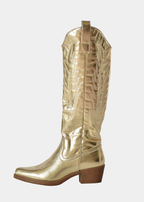 Rosie cowboy boots goud