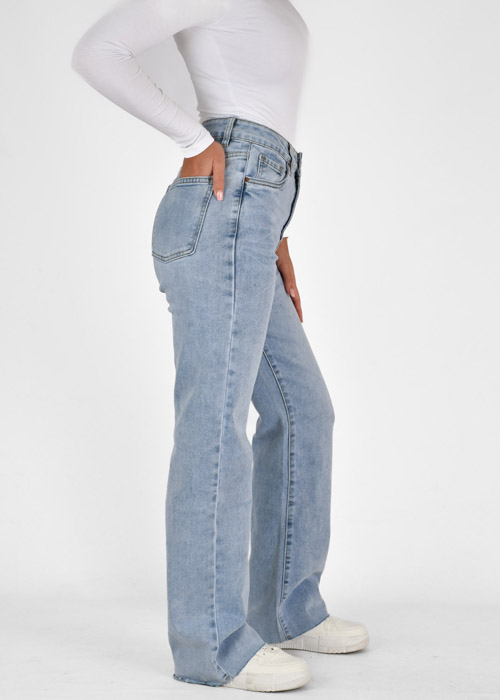 Kiki straight leg jeans lichtblauw