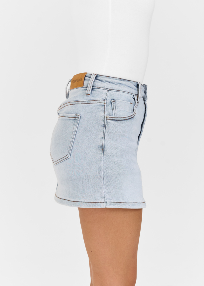 Denim stretch skort