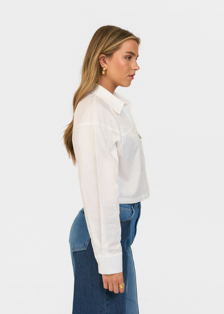 Friday Denim cropped blouse