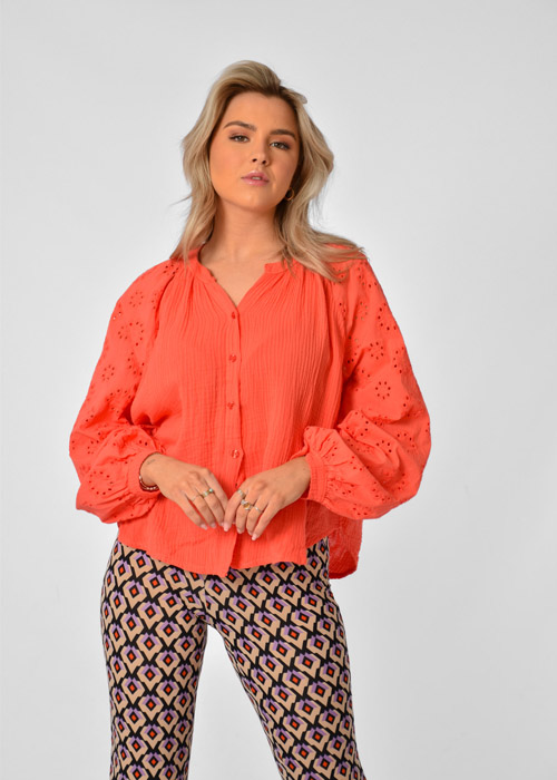Marleen blouse oranje