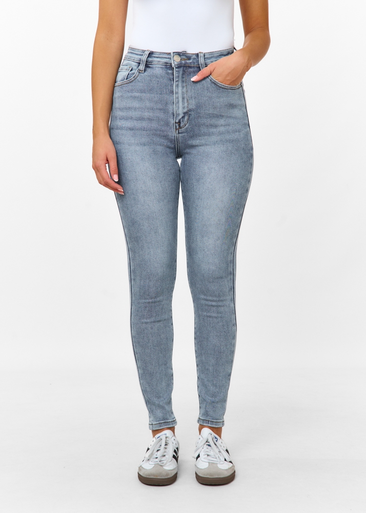 Skinny jeans ocean blauw