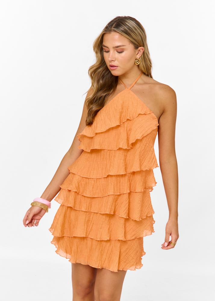 Leonie ruffle jurk