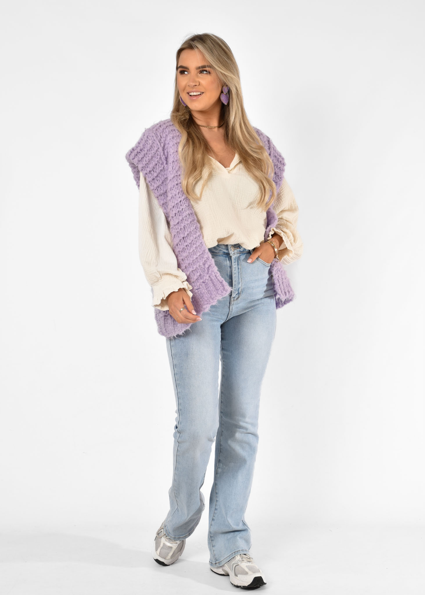 Marie gilet lila