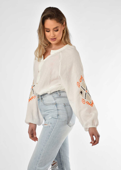 Madelon blouse oranje