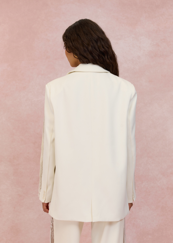 Audrey lace oversized blazer