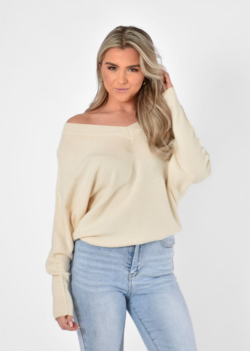 Ellen trui creme