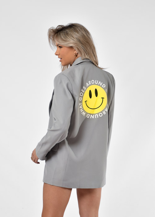 Smiley blazer lichtgrijs
