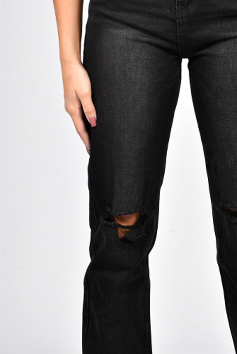 Emma straight leg jeans black