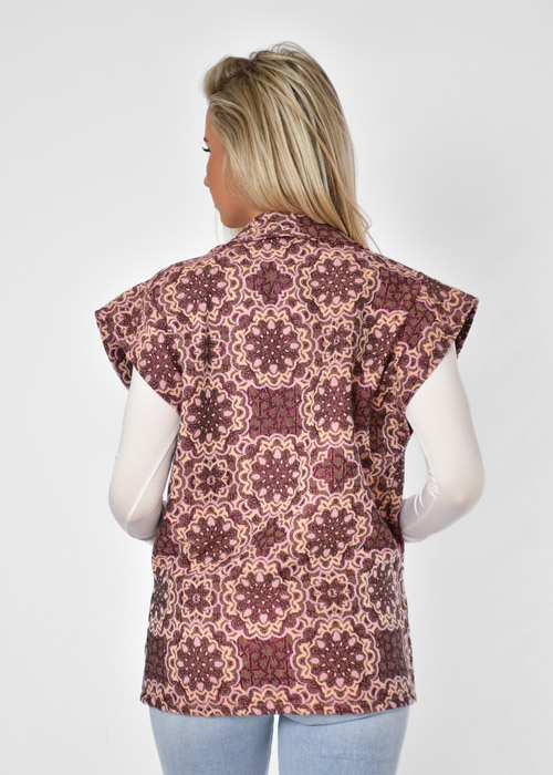 Rosie gilet roze