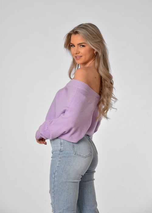 Ellen trui lila 