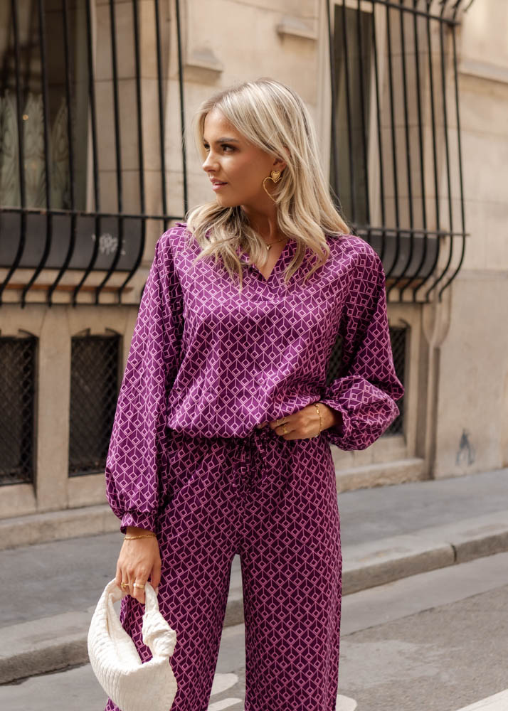 Abby blouse paars 
