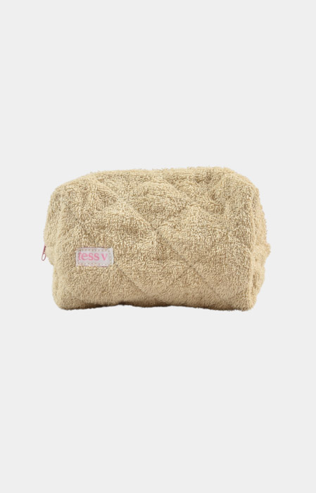Brand toilettasje beige 