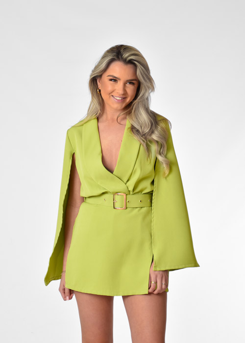 Jade playsuit lime