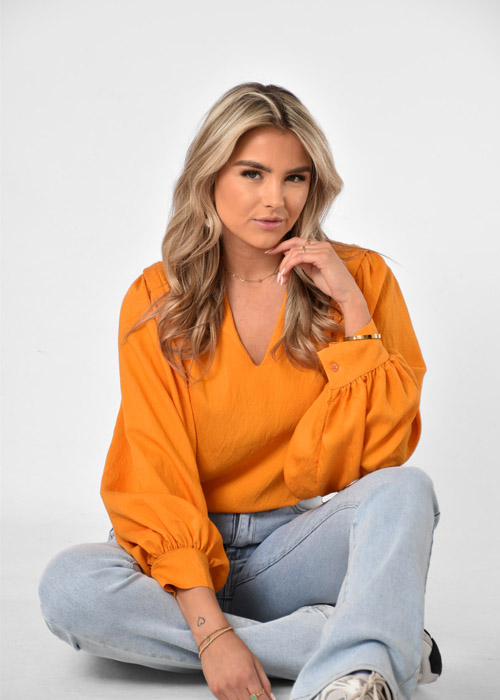 Megan blouse oranje