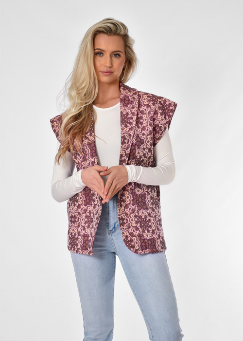 Rosie gilet roze