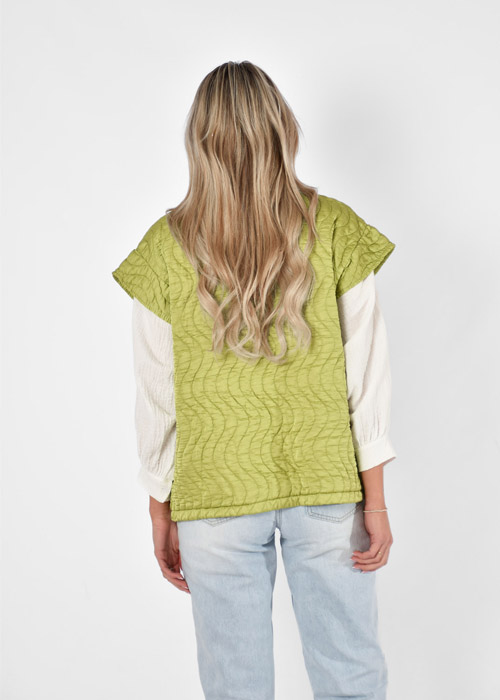 Justine gilet groen