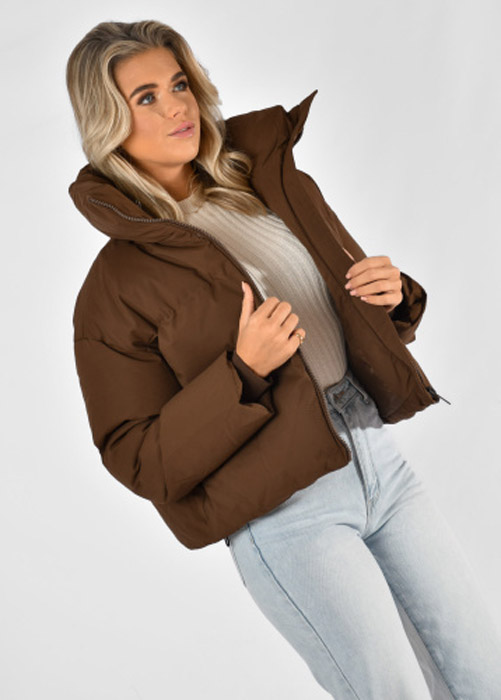 Bo puffer jas bruin