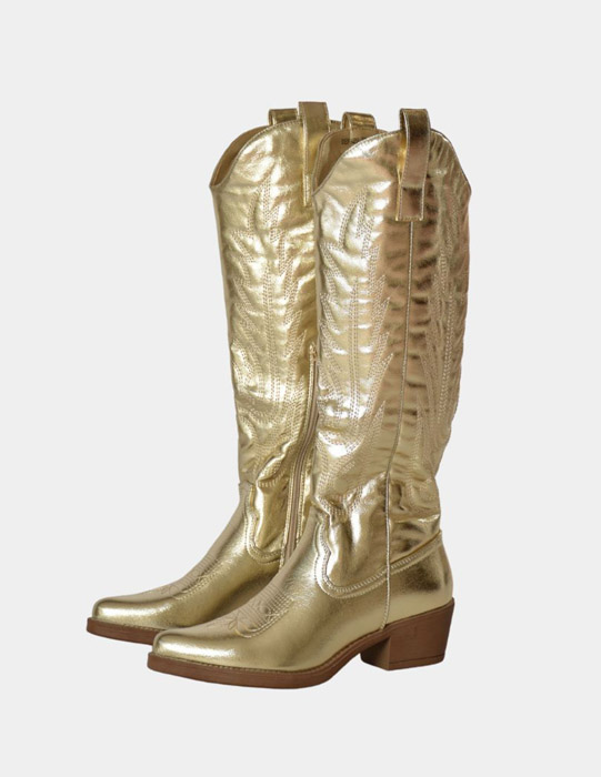Rosie cowboy boots goud