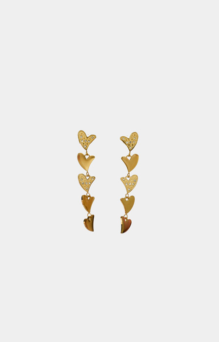 Rhode oorbellen goud