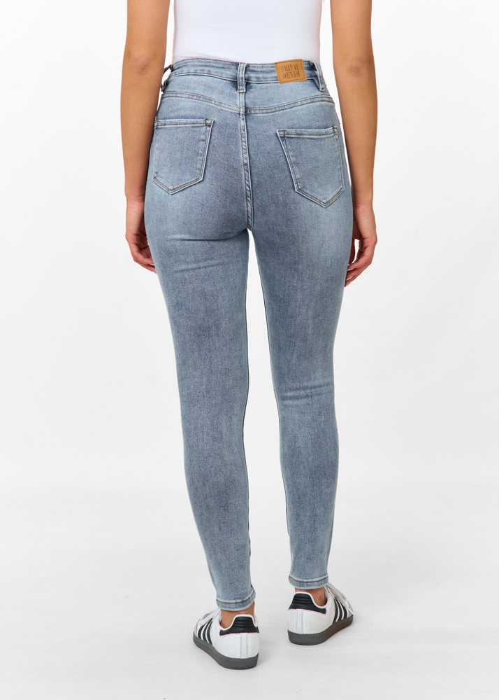 Skinny jeans ocean blauw