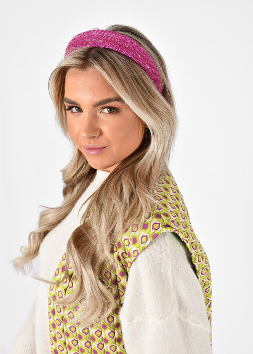 Mara haarband fuchsia 