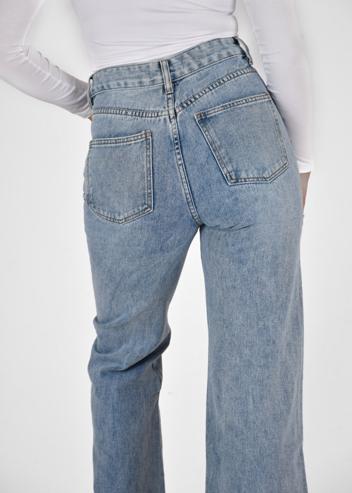 Maud straight leg jeans blauw